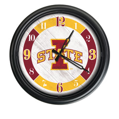 Iowa State University Cyclones Officially Licensed Logo Indoor - Outdoor LED Wall Clock