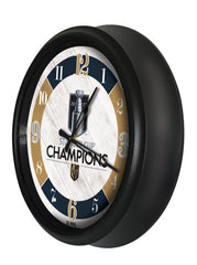 Las Vegas Golden Knights 2023 Stanley Cup Champions Logo LED Clock | LED Outdoor Clock