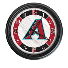 Arizona D Backs Officially Licensed Logo Indoor - Outdoor LED Wall Clock