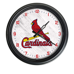 St. Louis Cardinals Logo LED Clock | MLB LED Outdoor Clock