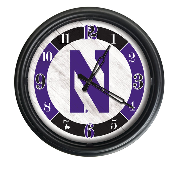 Northwestern Wildcats Logo LED Clock | LED Outdoor Clock