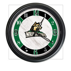 Wright State University Raiders Officially Licensed Logo Indoor - Outdoor LED Wall Clock