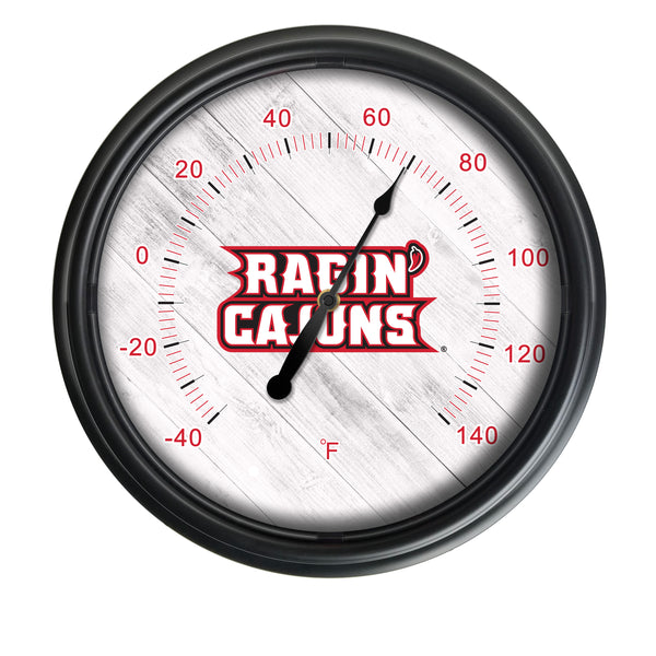 University of Louisiana at Lafayette Logo LED Thermometer | LED Outdoor Thermometer