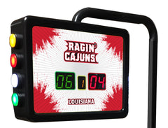 University of Louisiana at Lafayette Ragin Cajuns Logo Electronic Shuffleboard Table Scoring Unit