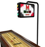 Maryland Terps Laser Engraved Shuffleboard Table | Game Room Tables