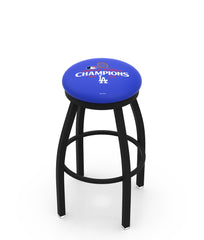 Los Angeles Dodgers 2024 World Series Champions  Swivel Counter Stool L8B2B Backless Bar Stool