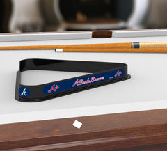 Atlanta Braves Billiard Triangle Rack | MLB Atlanta Braves Team Logo Pool Table Triangle