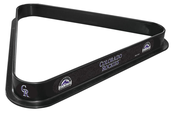 Colorado Rockies Billiard Triangle Rack | MLB Colorado Rockies Team Logo Pool Table Triangle