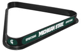 Michigan State University Logo Billiard Triangle Rack | NCAA College Michigan State University Team Logo Pool Table Triangle