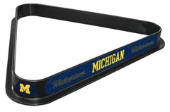 University of Michigan Logo Billiard Triangle Rack | NCAA College University of Michigan Team Logo Pool Table Triangle