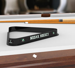 University of North Dakota Nodak Hockey Billiard Triangle Rack | NCAA College University of North Dakota Nodak Hockey Team Logo Pool Table Triangle