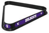 Northwestern University Billiard Triangle Rack | NCAA College Northwestern University Team Logo Pool Table Triangle