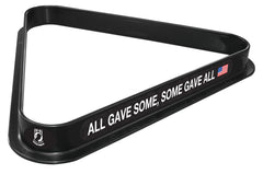 POW/MIA Billiard Triangle Rack | U.S. POW/MIA Logo Pool Table Triangle