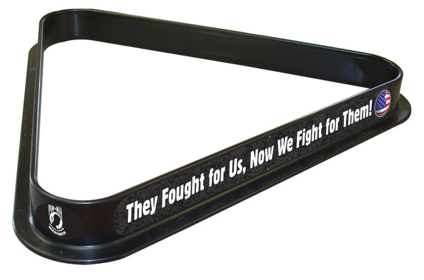 POW/MIA Billiard Triangle Rack | U.S. POW/MIA Logo Pool Table Triangle