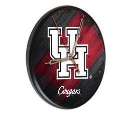 University of Houston Cougars Printed Wood Clock