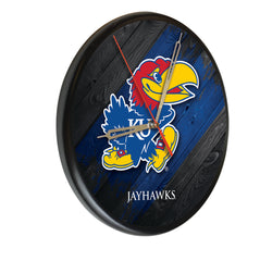 Kansas Jayhawks Printed Wood Clock