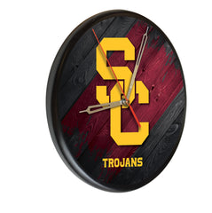 University of Southern California Trojans Printed Wood Clock