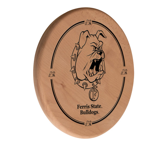 Ferris State Bulldogs Laser Engraved Wood Sign