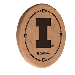 Illinois Fighting Illini Laser Engraved Wood Sign