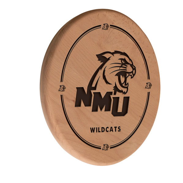 Northern Michigan University Wildcats Laser Engraved Wood Sign