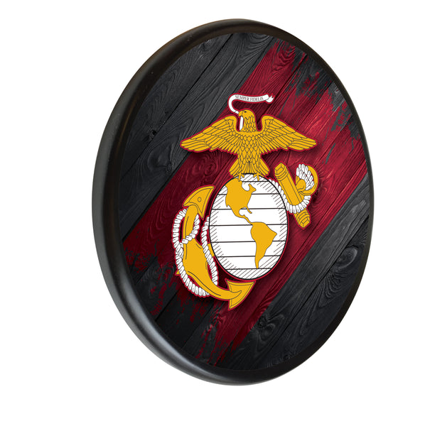 Traditional Red and Yellow Eagle United States Marine Corps Printed Wood Sign