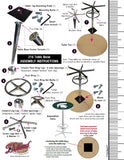 L216 Black Wrinkle Seattle Kraken Pub Table