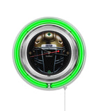 15" Notre Dame Neon Clock Guinness Beer Football Helmet