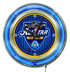 15" Double Neon 2020 All Star Game Neon Clock Wall Decor