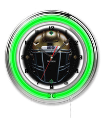 19" Notre Dame Guinness Beer Football Helmet Neon Clock