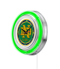 15" Notre Dame Vintage Double Neon Clock
