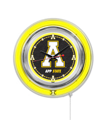 Appalachian State Mountaineers Licensed 15" Neon Clock Wall Decor