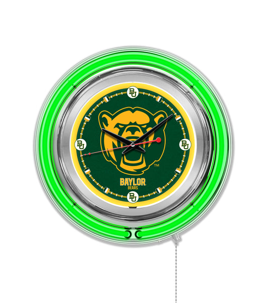 15" Baylor Bears Neon Clock