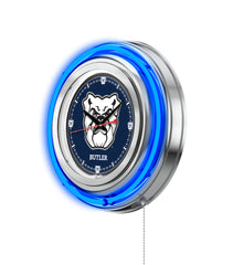 Butler Bulldogs Logo 15" Neon Clock Wall Decor
