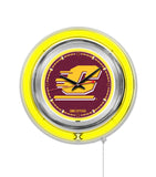 15" Central Michigan Chippewas Neon Clock