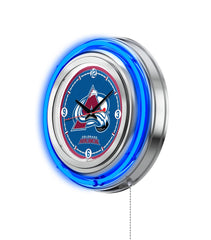 Colorado Avalanche Officially Licensed Logo 15" Neon Clock Wall Decor