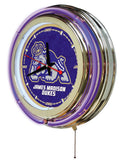15" James Madison Dukes Neon Clock