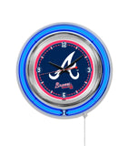 15" Atlanta Braves Neon Clock