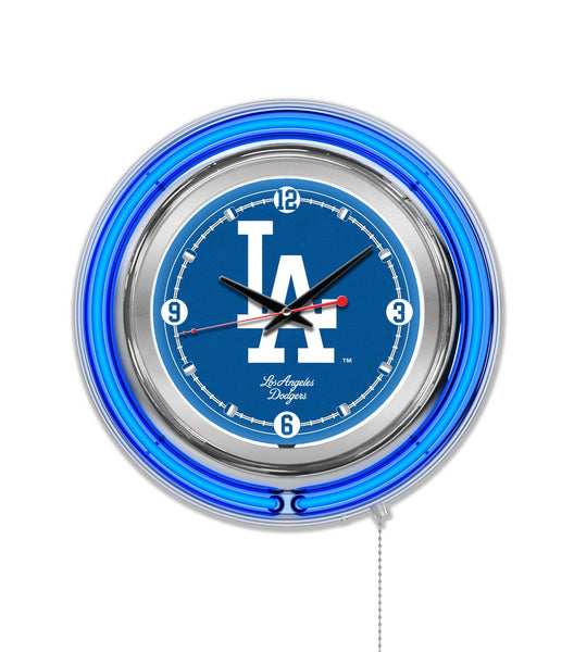 15" Los Angeles Dodgers Neon Clock