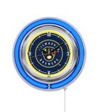 15" Milwaukee Brewers Neon Clock