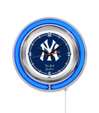 15" New York Yankees Neon Clock