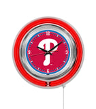 15" Philadelphia Phillies Neon Clock