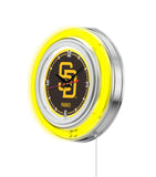 15" San Diego Padres Neon Clock