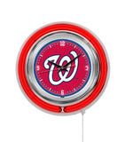 15" Washington Nationals Neon Clock