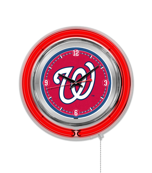 15" Washington Nationals Neon Clock