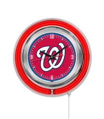 Washington Nationals 15" Neon Clock