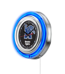 15" Memphis Tigers Neon Clock