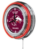 15" Southern Illinois Neon Clock | SIU Salukis Retro Neon Clock