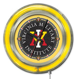 15" VMI Keydets Neon Clock