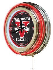 Valdosta State Blazers Officially Licensed Logo 15" Neon Clock Hanging Wall Decor