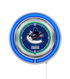 15" Vancouver Canucks Neon Clock